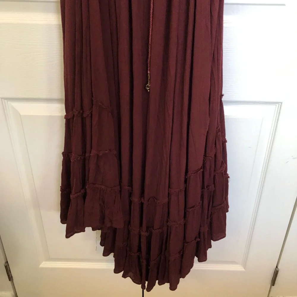 Free People Mocha Brown Extratropical Maxi Dress Size XS_8